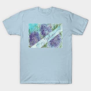 Mackinac Lilacs Watercolor T-Shirt